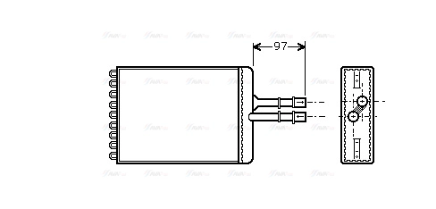 Heat Exchanger, interior heating (OL6216)