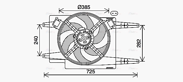 Fan, engine cooling (AL7525)