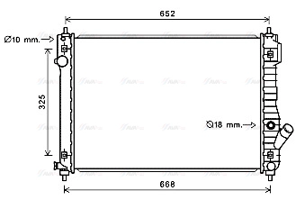 Radiator, engine cooling (CT2049)