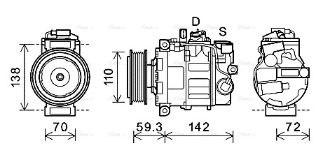 Compressor, air conditioning (AIK398)