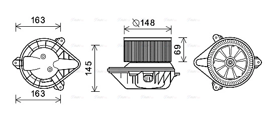 Interior Blower (RT8587)