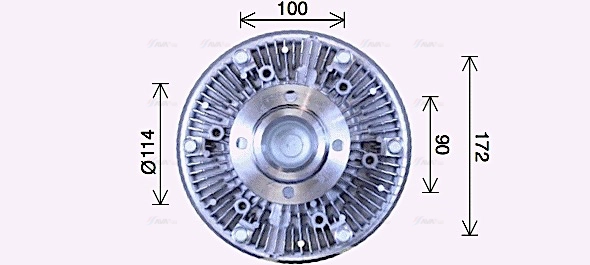 Clutch, radiator fan