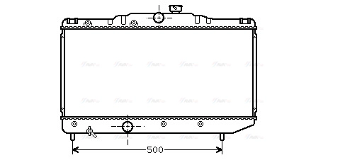 Radiator, engine cooling (TO2155)