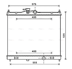 Radiator, engine cooling (DN2347)