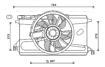 Fan, engine cooling (FD7561)