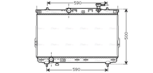 Radiator, engine cooling (HYA2109)