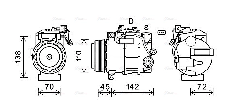 Compressor, air conditioning (MSK697)