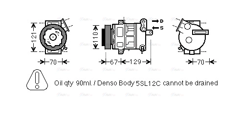 Compressor, air conditioning (OLAK558)