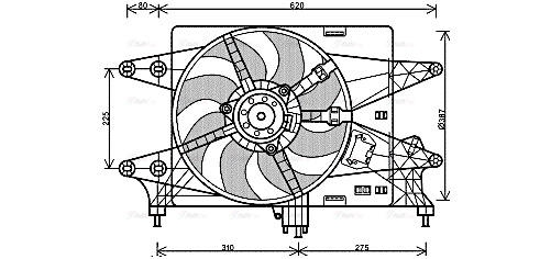 Fan, engine cooling (FT7559)