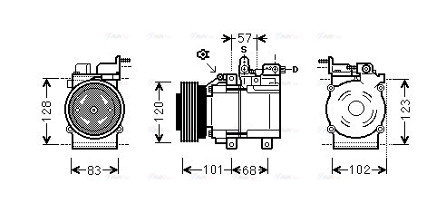 Compressor, air conditioning (HYAK123)