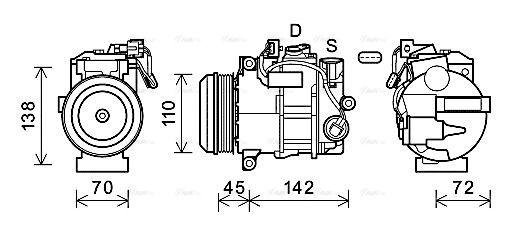 Compressor, air conditioning (MSK682)
