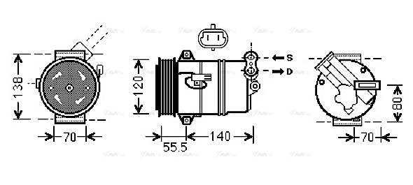 Compressor, air conditioning (OLAK498)