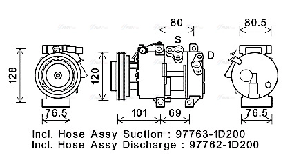 Compressor, air conditioning (KAK275)