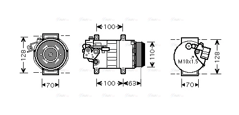 Compressor, air conditioning (MSAK434)
