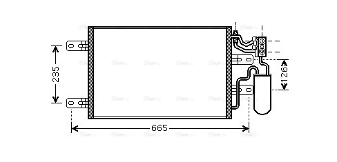 Condenser, air conditioning (OLA5394D)