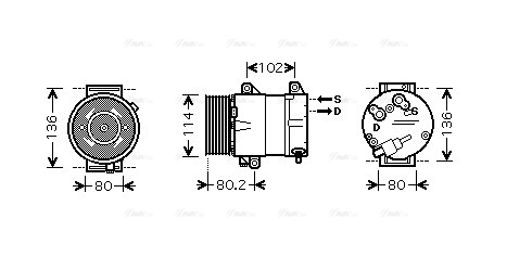 Compressor, air conditioning (RTAK383)