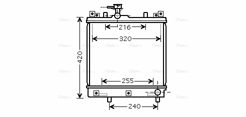 Radiator, engine cooling (SZ2082)