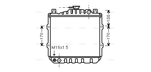 Radiator, engine cooling (SZ2010)