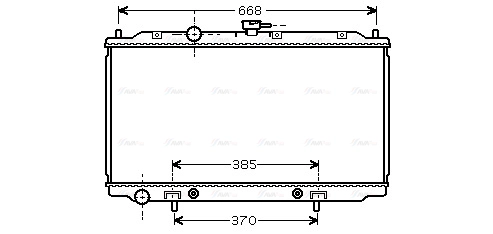 Radiator, engine cooling (DN2219)