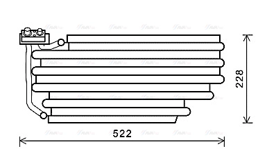 Evaporator, air conditioning (SCV030)