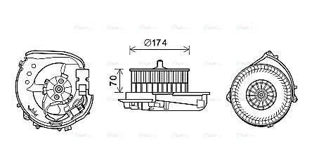 Interior Blower (MS8622)