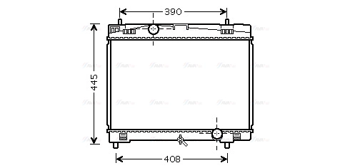 Radiator, engine cooling (TO2482)