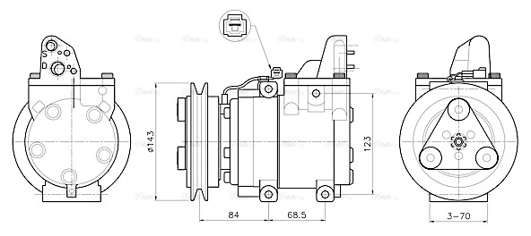 Compressor, air conditioning (FDAK712)