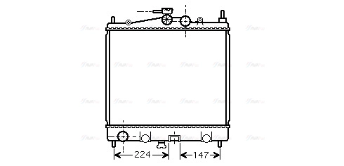 Radiator, engine cooling (DN2210)