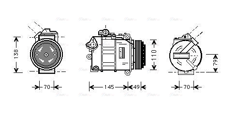 Compressor, air conditioning (BWAK017)