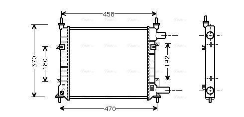 Radiator, engine cooling (FD2257)