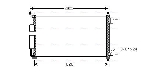 Condenser, air conditioning (DN5251D)
