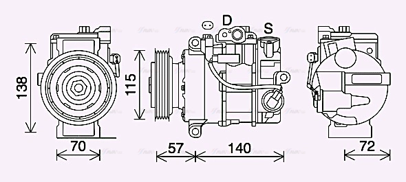 Compressor, air conditioning (MSK706)