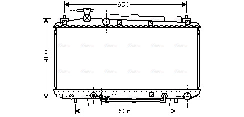 Radiator, engine cooling (TO2306)