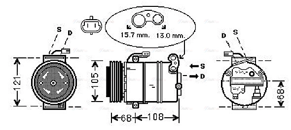 Compressor, air conditioning (OLAK138)