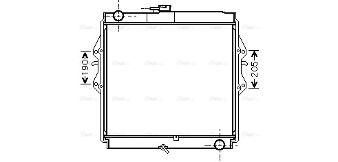 Radiator, engine cooling (TOA2460)