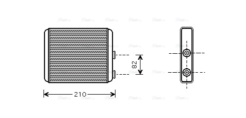 Heat Exchanger, interior heating (OLA6353)