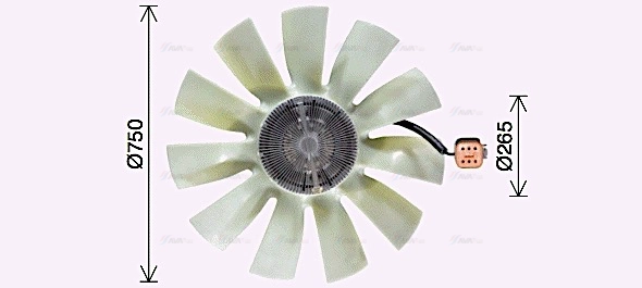 Clutch, radiator fan (SCF069)