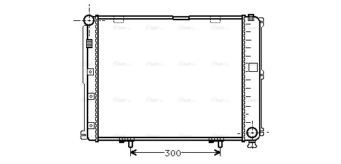 Radiator, engine cooling (MS2035)