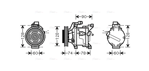 Compressor, air conditioning (TOK445)