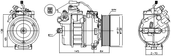 Compressor, air conditioning (MEAK357)