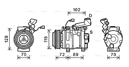 Compressor, air conditioning (HDK270)