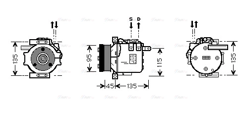 Compressor, air conditioning (MSK456)