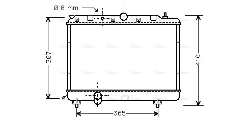 Radiator, engine cooling (AU2120)