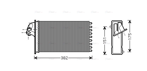 Heat Exchanger, interior heating (MSA6355)