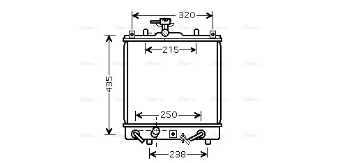 Radiator, engine cooling (SZ2095)