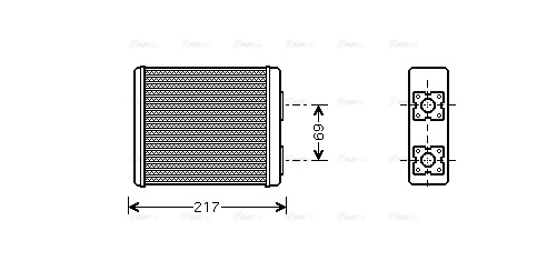 Heat Exchanger, interior heating (FD6362)
