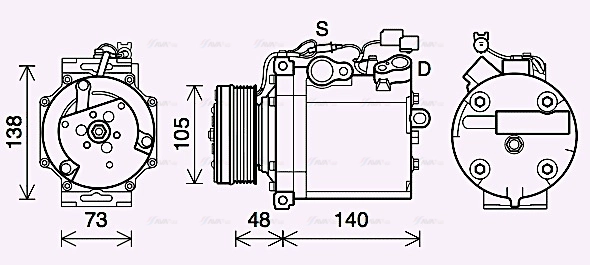 Compressor, air conditioning (MTAK263)