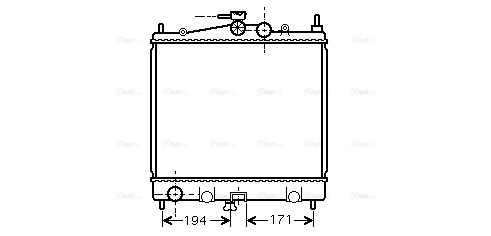 Radiator, engine cooling (DNA2247)