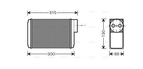 Heat Exchanger, interior heating (SA6017)