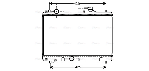 Radiator, engine cooling (SZ2034)
